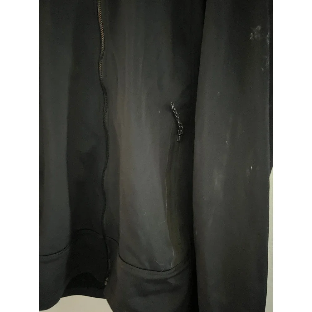 Eddie‎ Bauer Southwest Jacket Mens Large Full Zip Softshell Micro Fleece Black